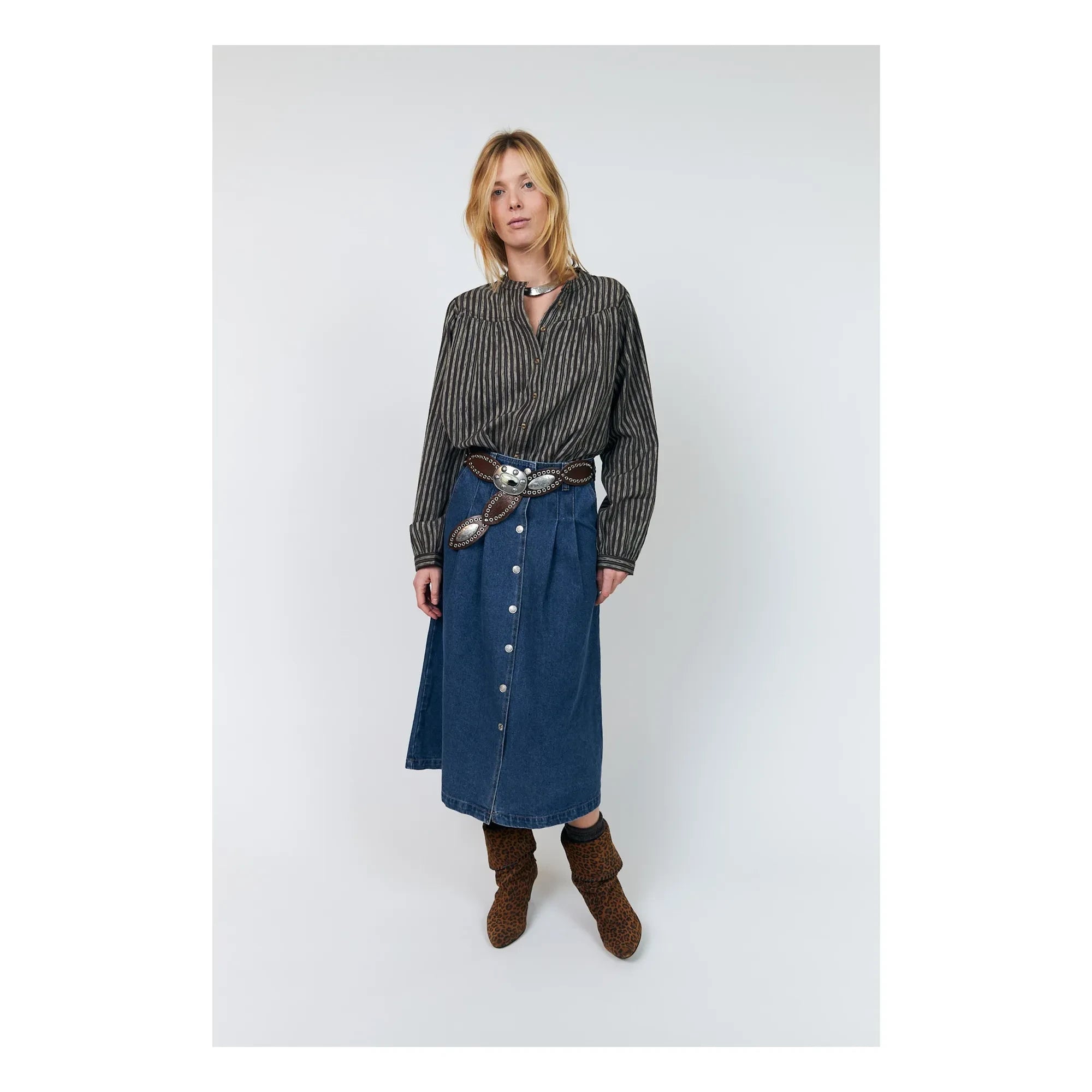 Lollys Laundry - Lennon Denim Pamuk Etek | Mavi