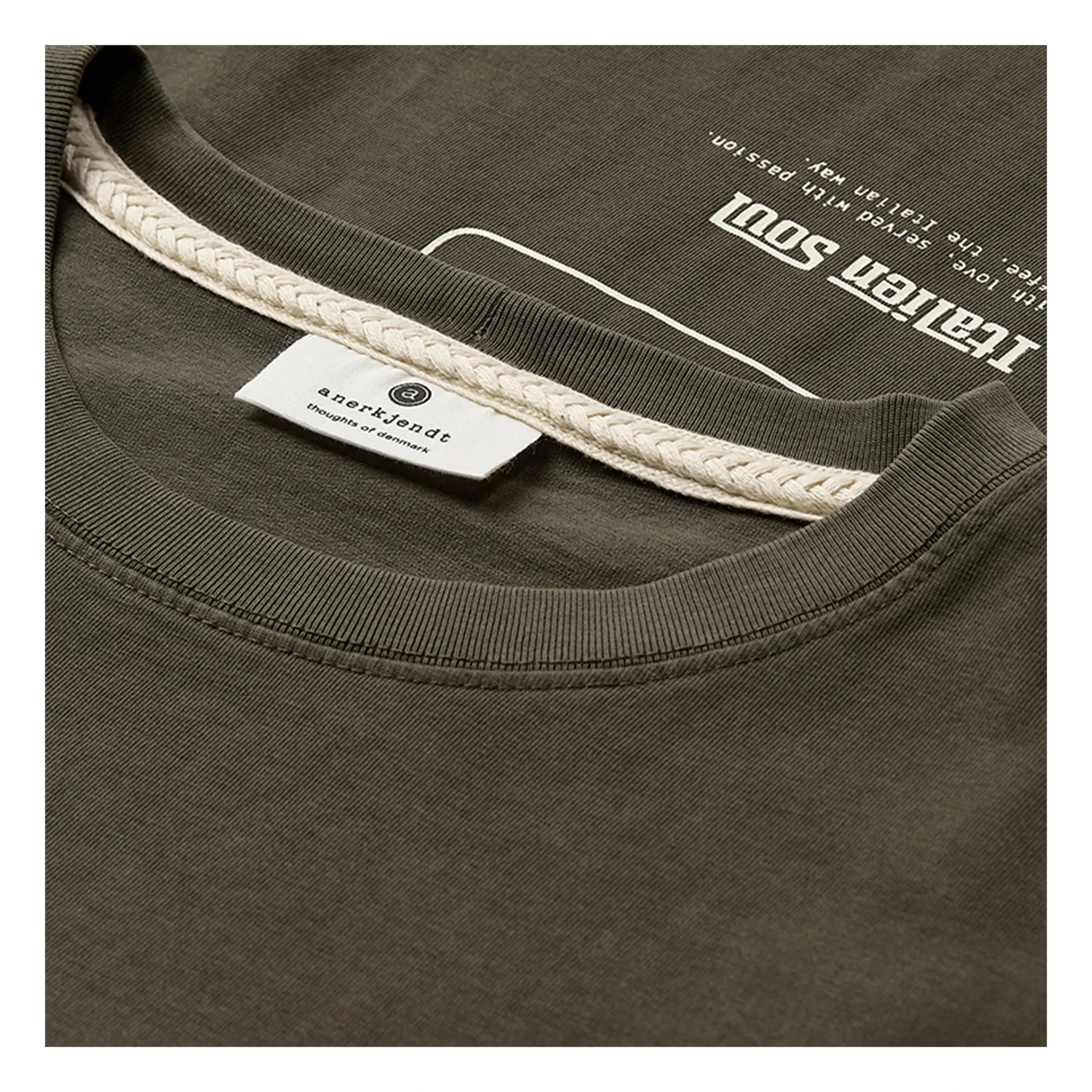 Anerkjendt - Akvillads italienisches T-Shirt | Dunkelgrün