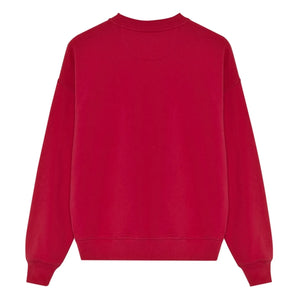 the new society - TNS Logo Baumwoll-Sweatshirt | Rot