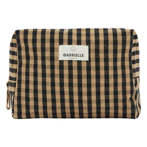 Gabrielle Paris – Vichy-Kosmetiktasche | Kaffee