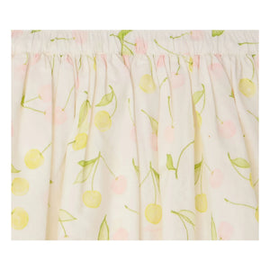 Bonpoint - Suzon Cerises Rock Bio-Baumwoll-Popeline | Ecru