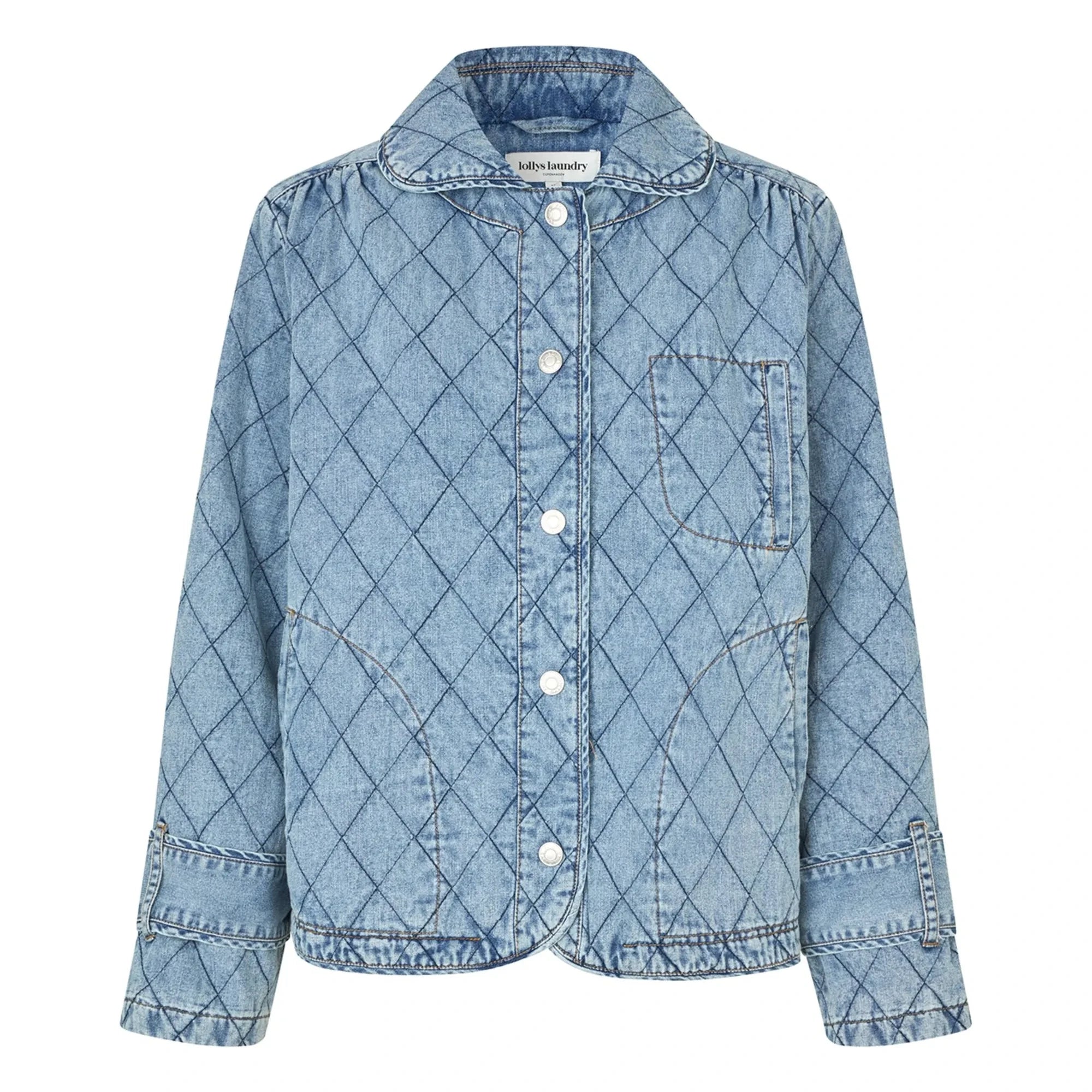 Lollys Laundry - Viola Kapitone Baumwolljacke | Denimblau