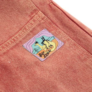 Bobo Choses - Organik Pamuk Twill Panel Pantolon | Kırmızı