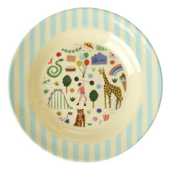 Rice - Fun Fair Melamin-Suppenteller | Blau