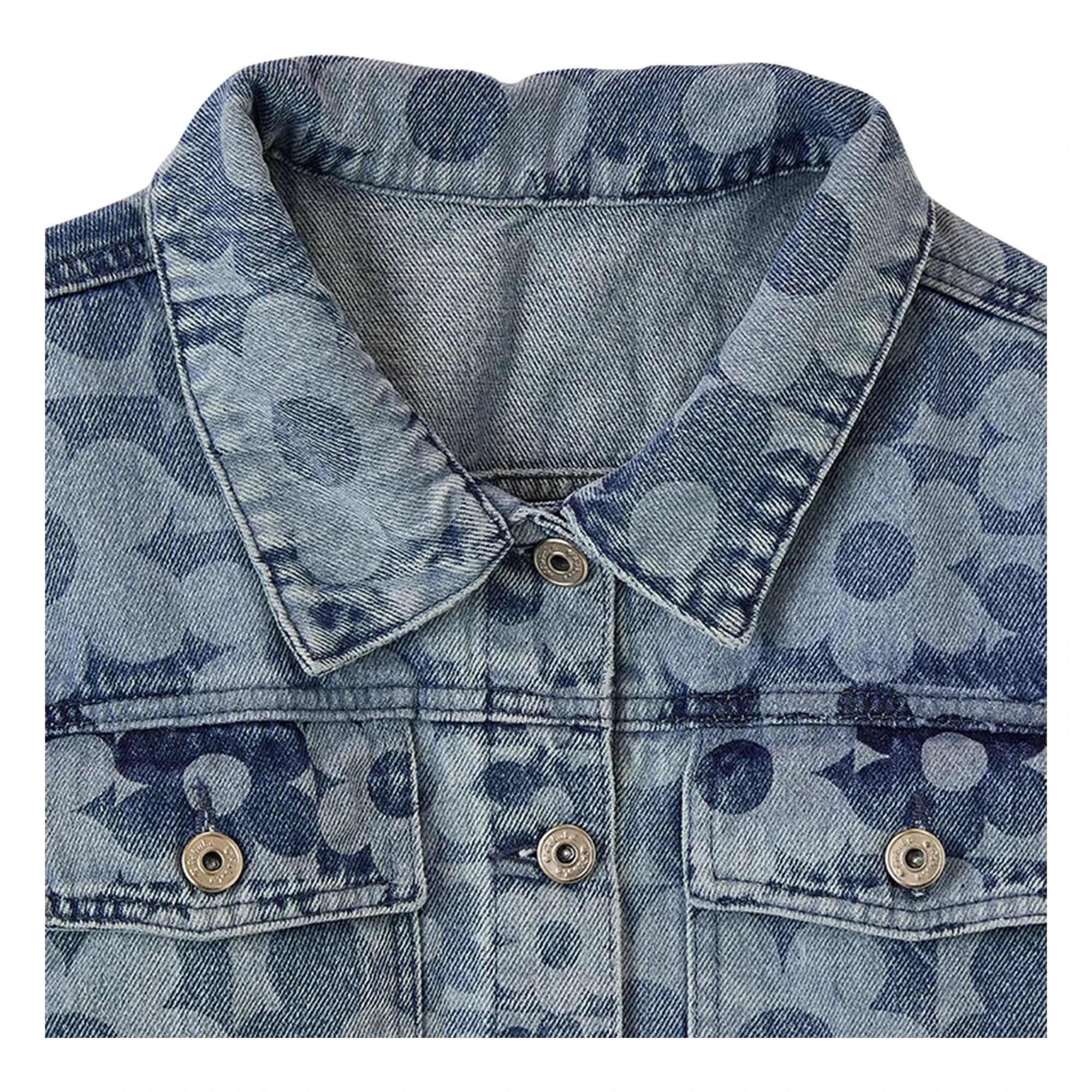 Fabula - Jeans Blumenjacke | Hellblau