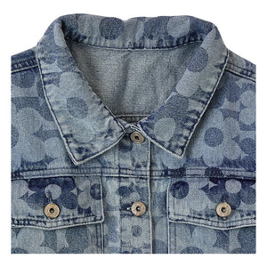 Fabula - Jeans Blumenjacke | Hellblau