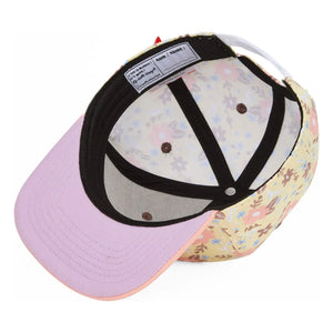 Hello Hossy - Pastel Blossom Gerades Visier Cap | Blassgelb