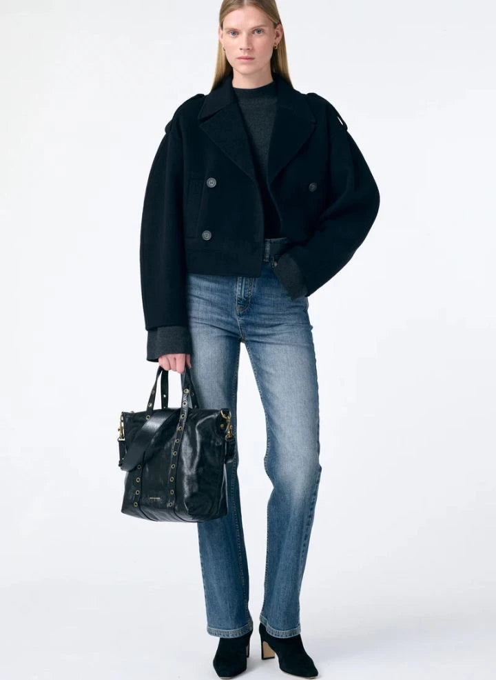 Vanessa Bruno - Beran Wollmantel | Marineblau