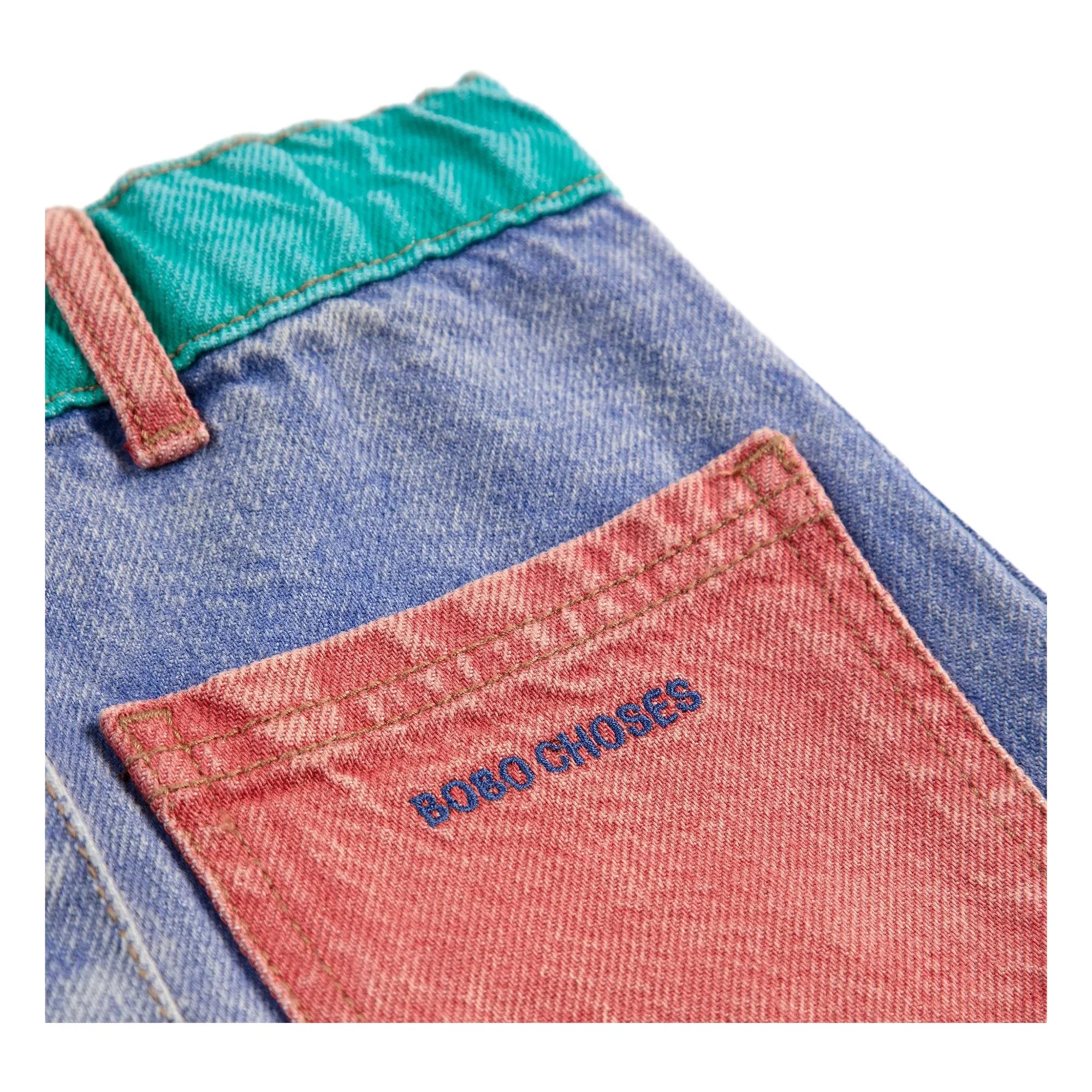 Bobo Choses - Rock aus Bio-Baumwolle mit Farbblock-Design | Blau