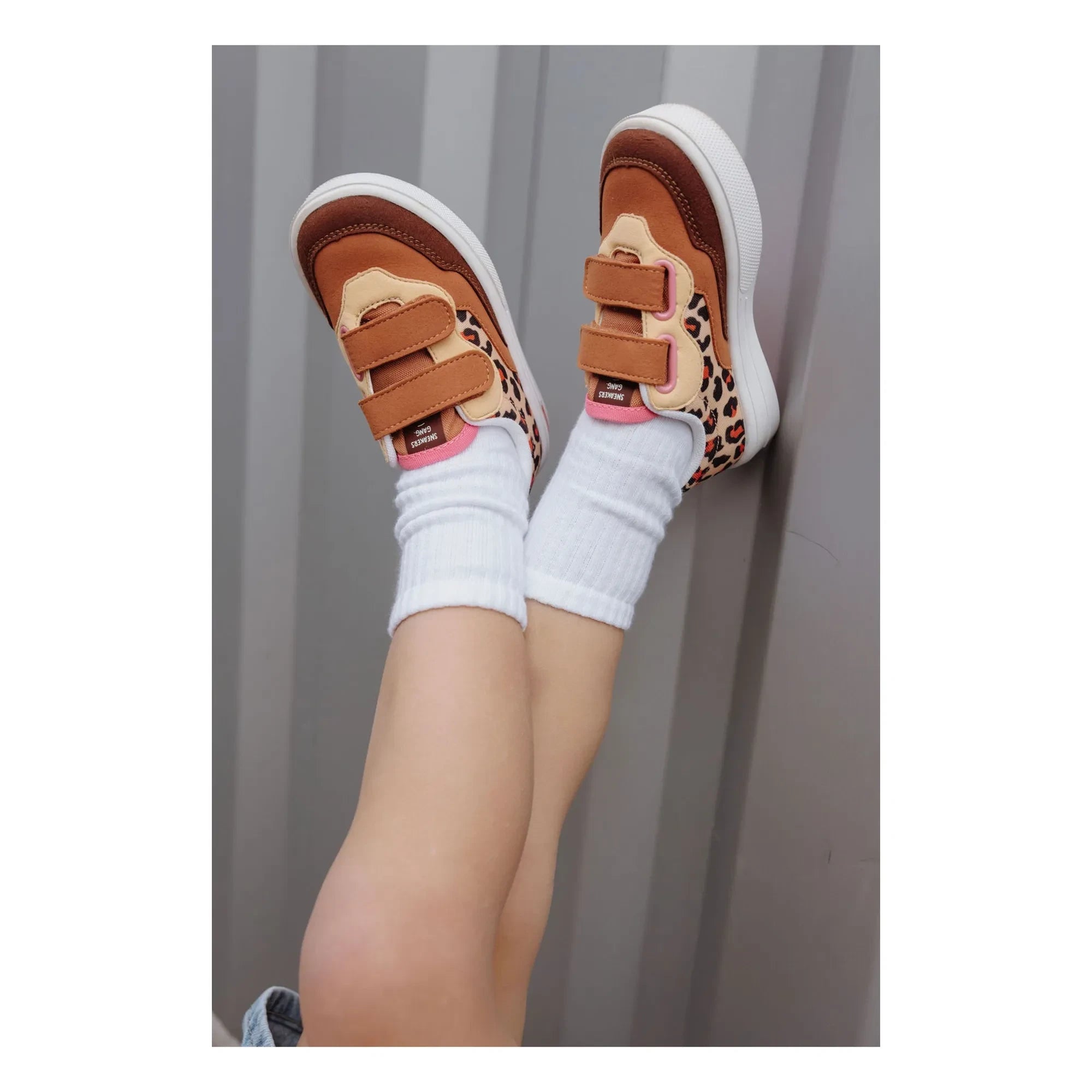 Hello Hossy - Leopard Scratch Sneaker | Creme