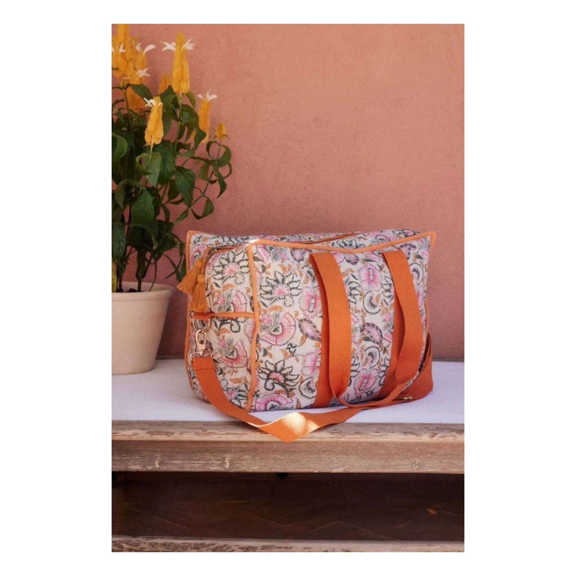 Louise Misha - Lilio Wickeltasche 36 Stunden, Bio-Baumwolle | Orange