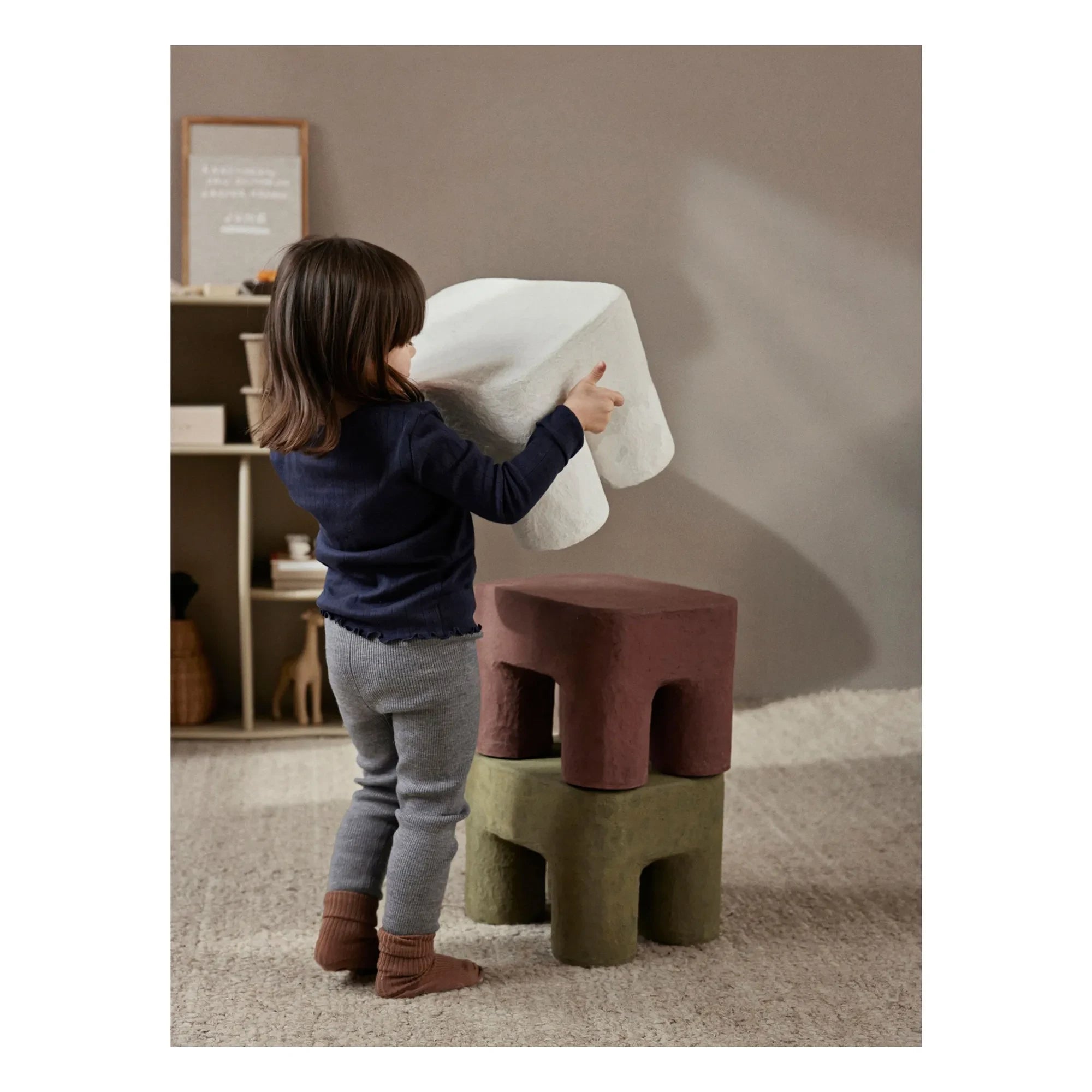 Ferm Living Kids - Podo Hocker | Khaki