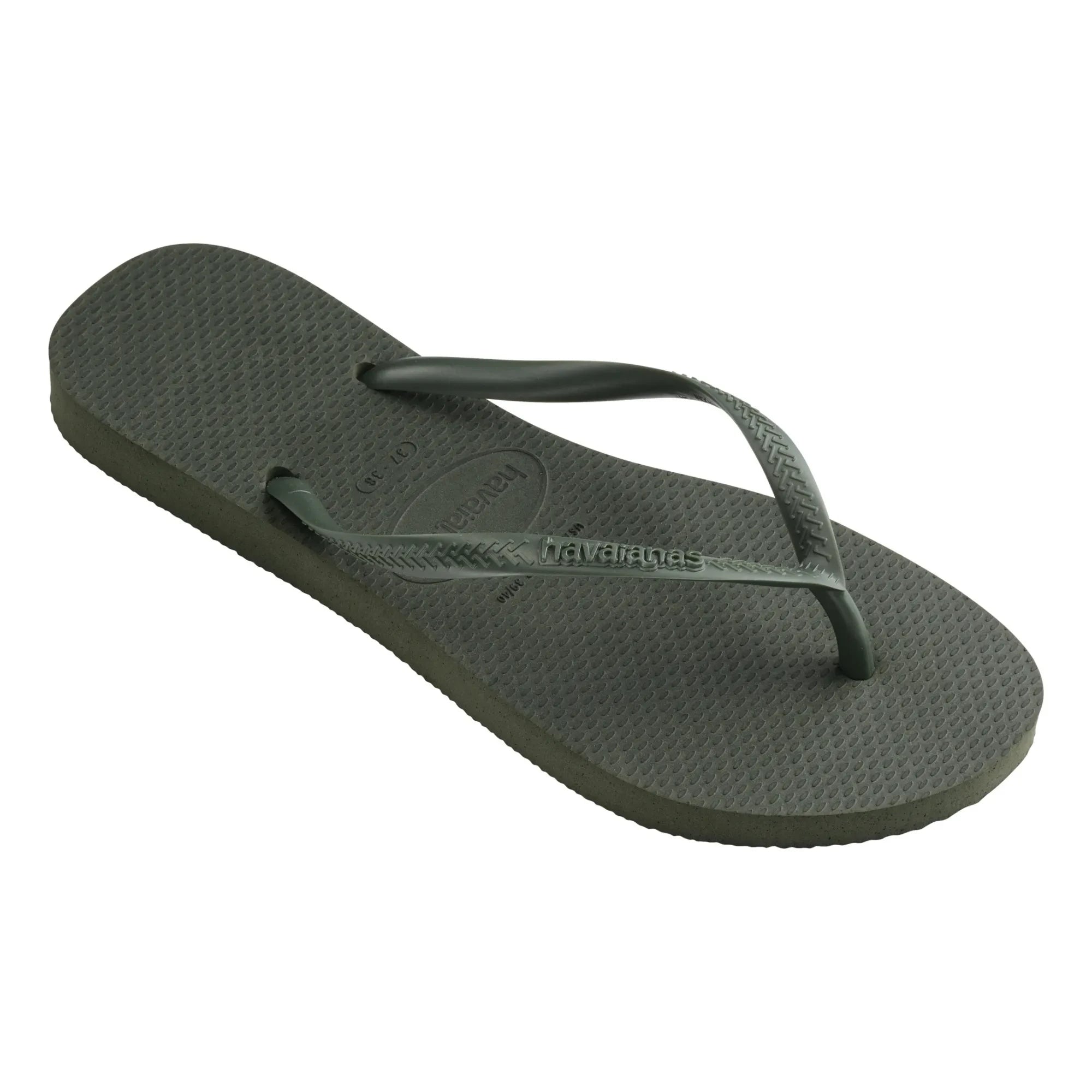 Havaianas - İnce parmak arası terlik | Zeytin yeşili