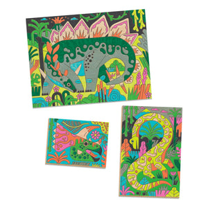 Djeco - Dinosaurier-Welt Malbuch