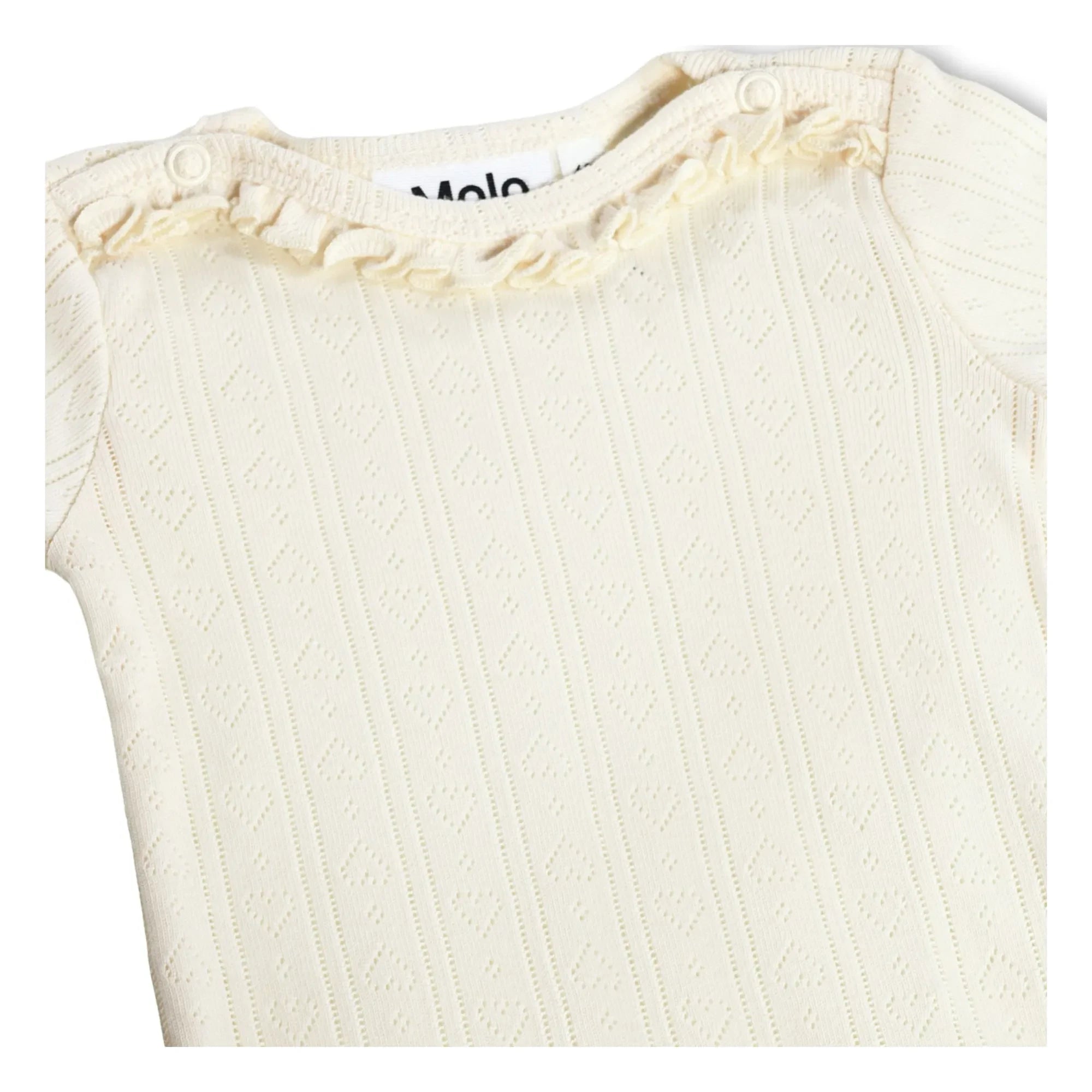 Molo - Foss Body Hearts Bio-Baumwolle | Elfenbein