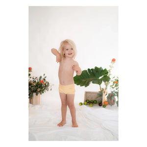 Ina Swim - Lumi Gestreifte Badeshorts | Orange