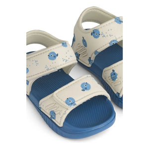 Liewood - Blumer Kugelfisch-Sandalen | Blau