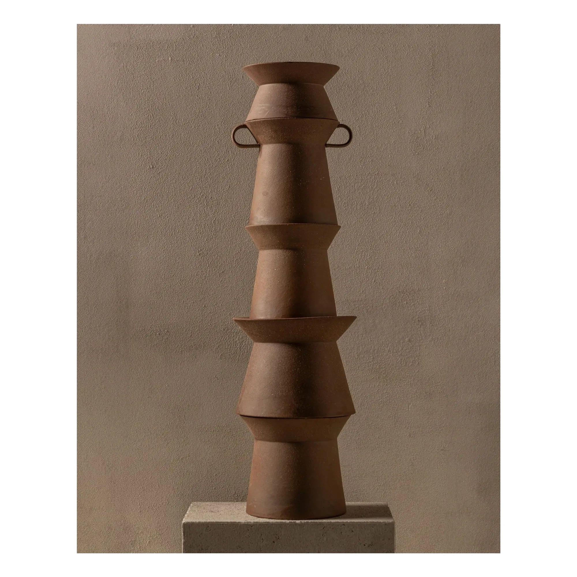 Serax - Marie-Ann Steinschale Vase, Marie Michielssen | Ziegelrot