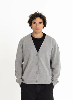 Smallable Man - Rodin Merino Wolle Cardigan | Heather Grau
