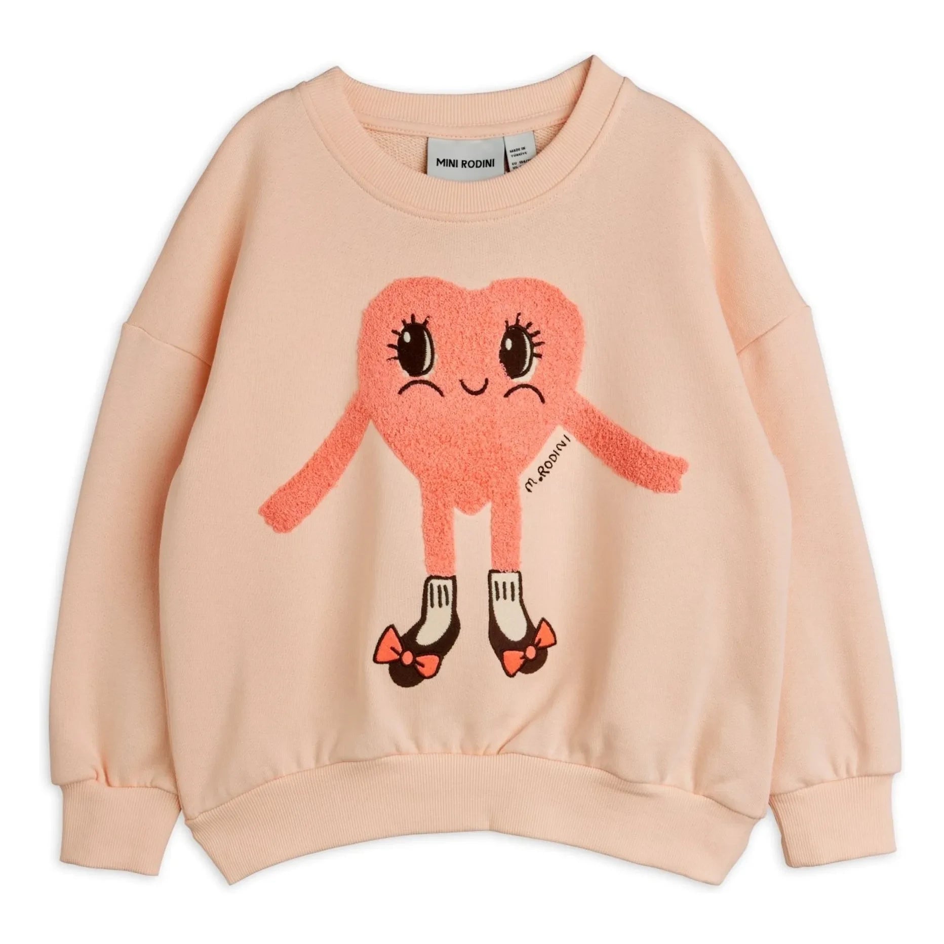 Mini Rodini - Sweat Heart Bio-Baumwolle | Hellrosa
