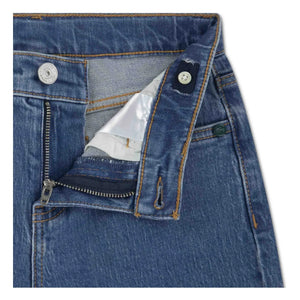 Lacoste - Gerades Bein Logo-Stickerei Jeans | Hellblau