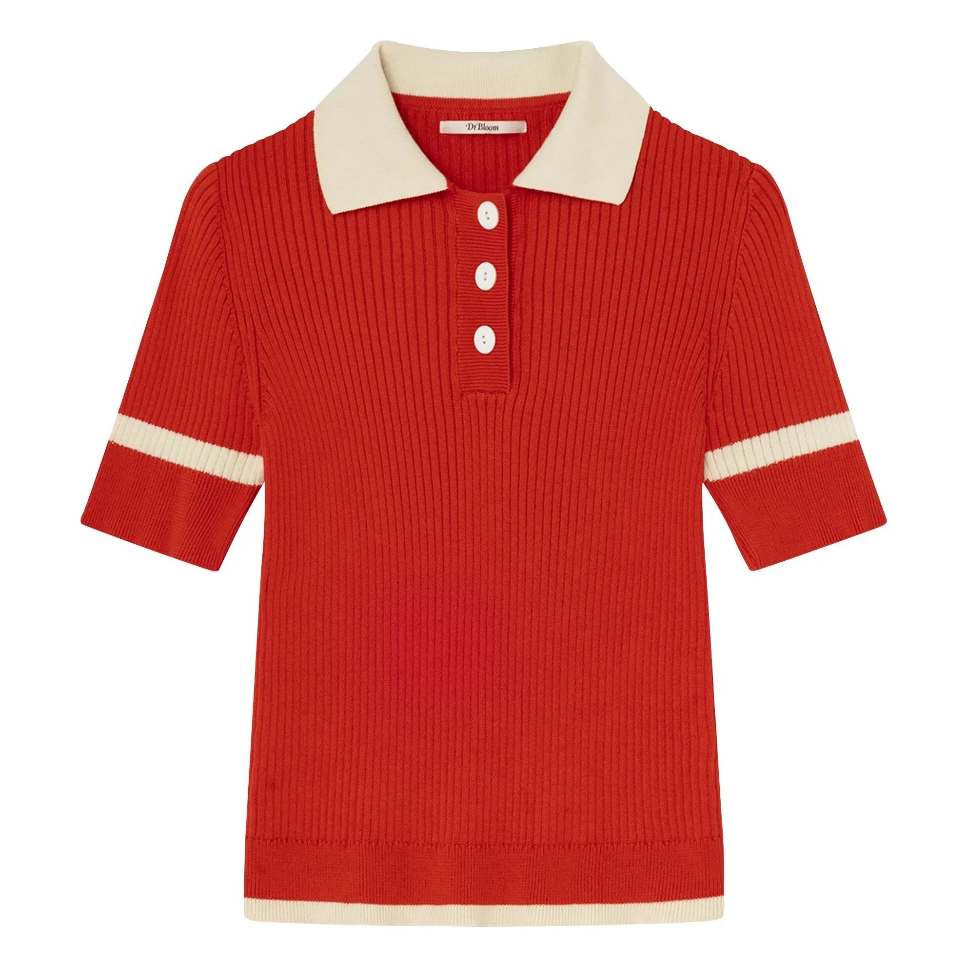 Dr Bloom - Trina Baumwoll-Polo-Shirt | Rot