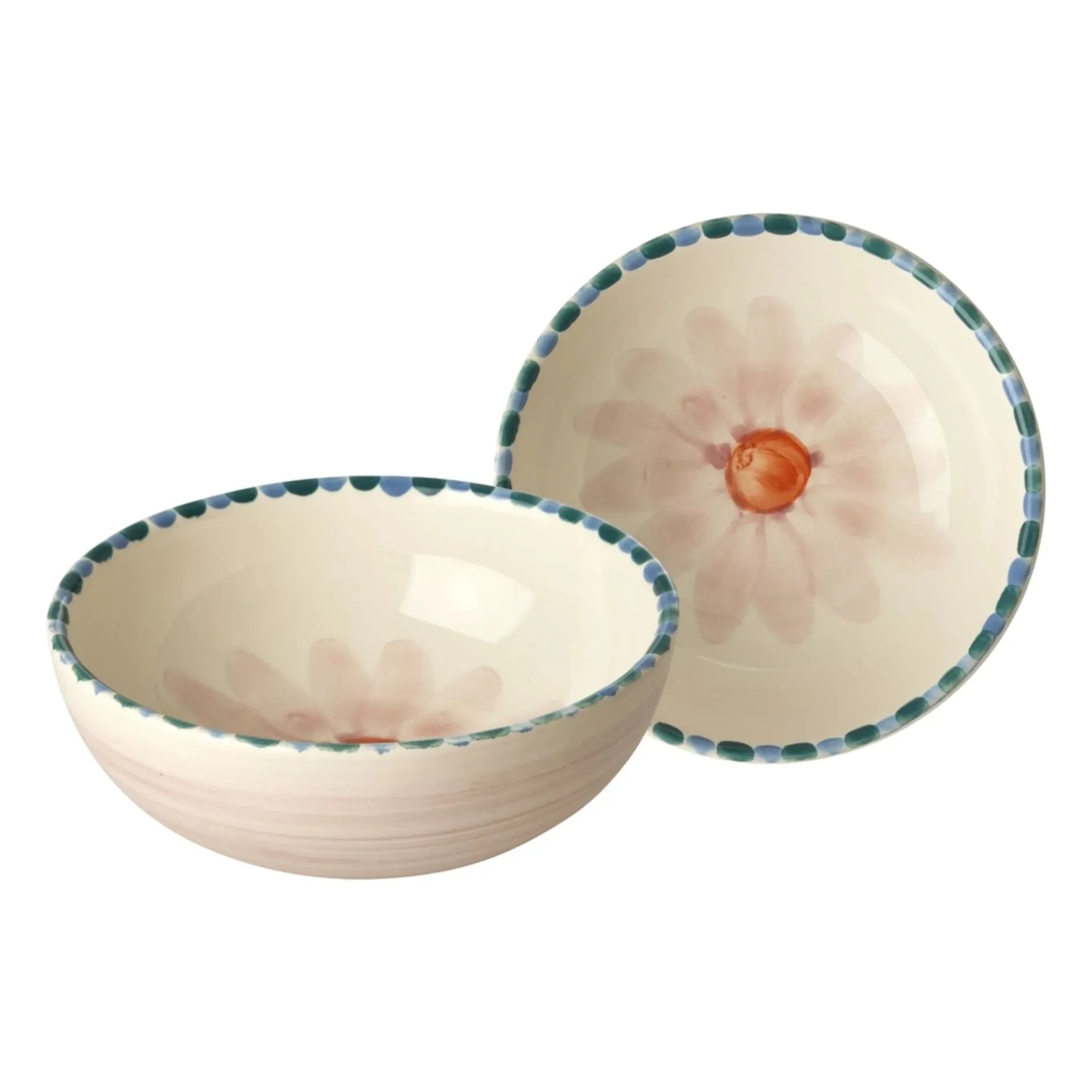 Rice - Keramikschale Blume | Puderrosa