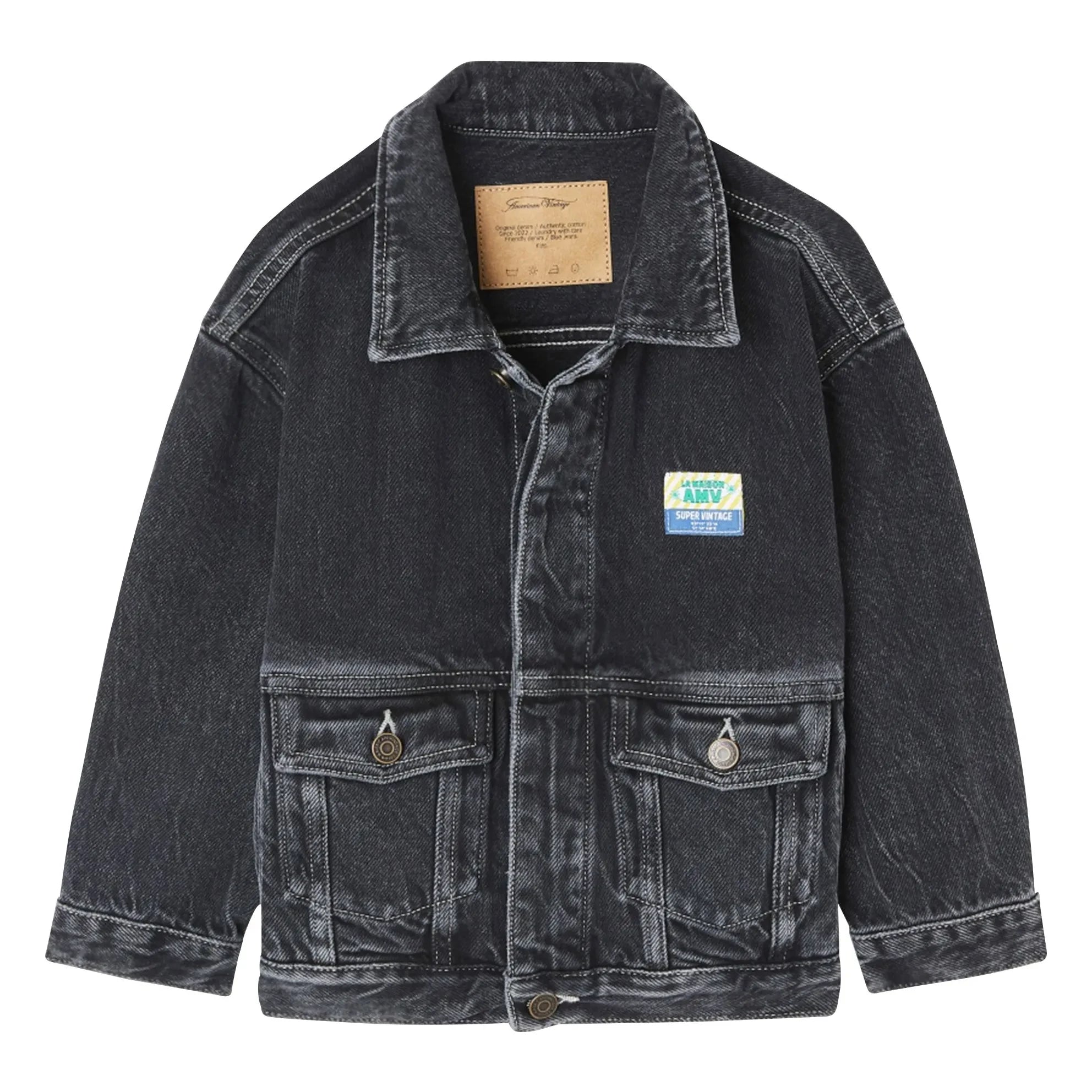 American Vintage - Yopday Jeansjacke | Schwarz Denim