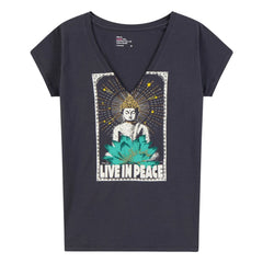 Leon & Harper - Tonton Yoga T-Shirt Bio-Baumwolle | Kohlegrau