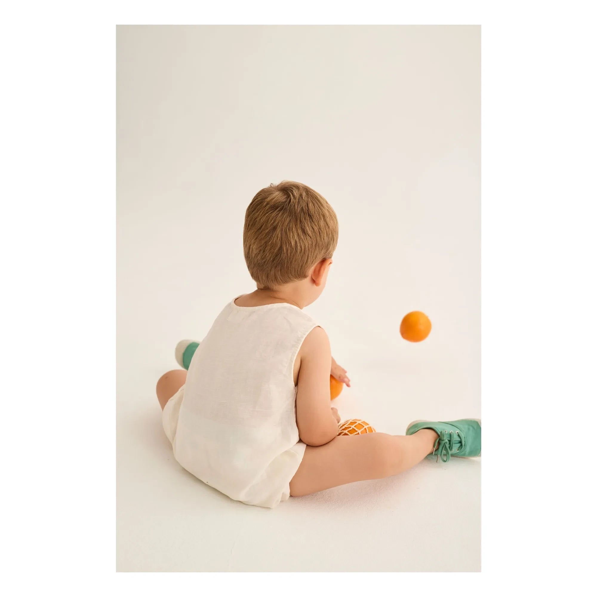 Cozmo - Milo Leinen-Overall | Elfenbein