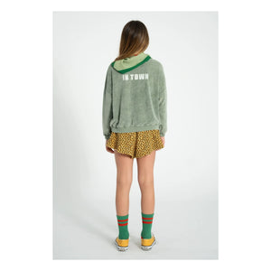 Piupiuchick - Best Friend Bio-Baumwoll-Frottee-Sweatshirt | Dunkelgrün