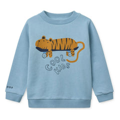 Liewood - Thora Tigre Sweatshirt aus Bio-Baumwolle | Blau