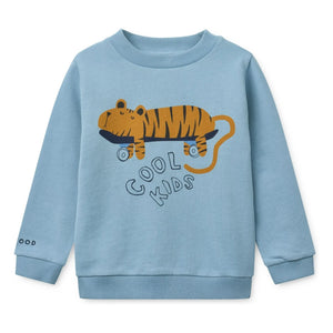 Liewood - Thora Tigre Sweatshirt aus Bio-Baumwolle | Blau