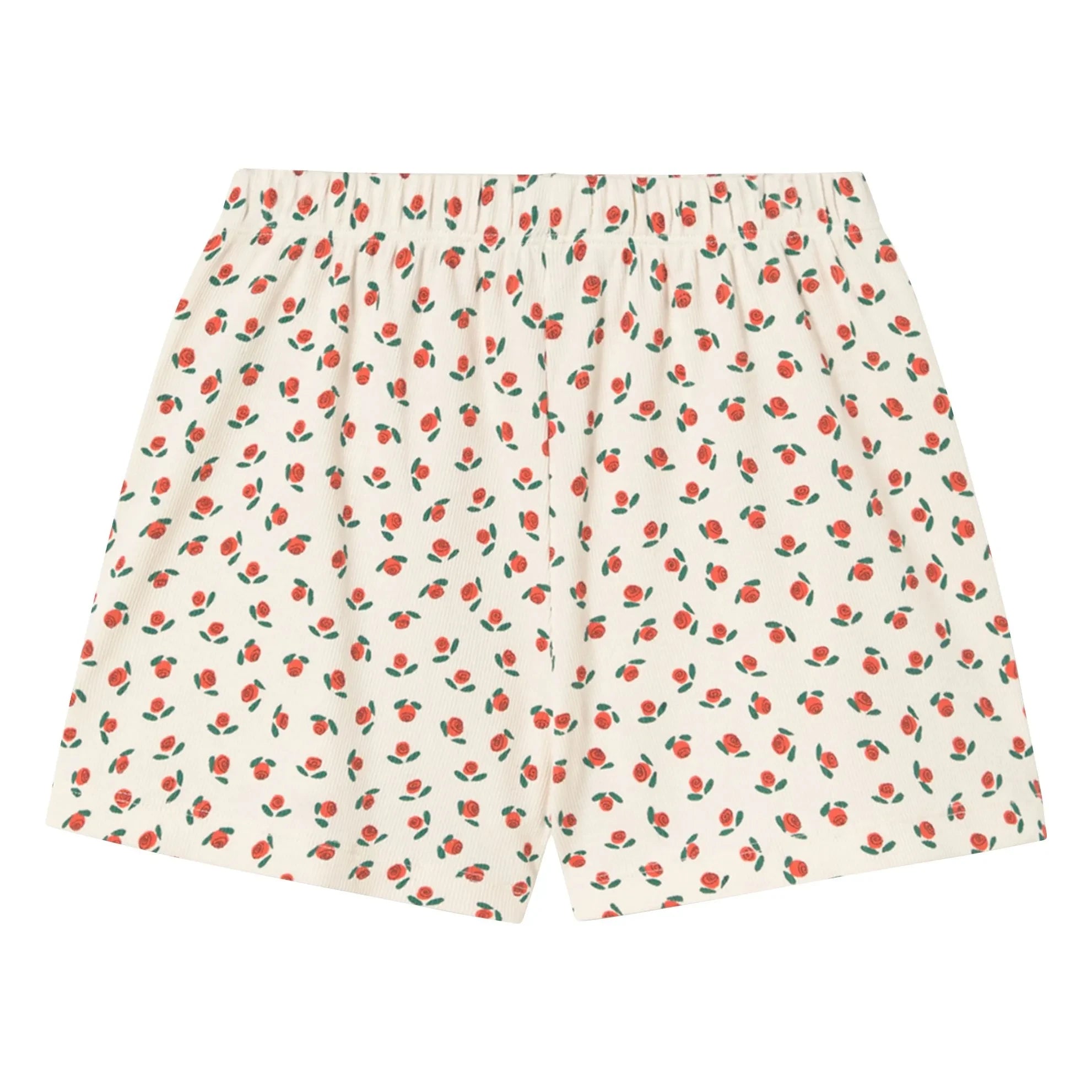 Tinycottons - Volantshorts Roses Bio-Baumwolle | Weiß