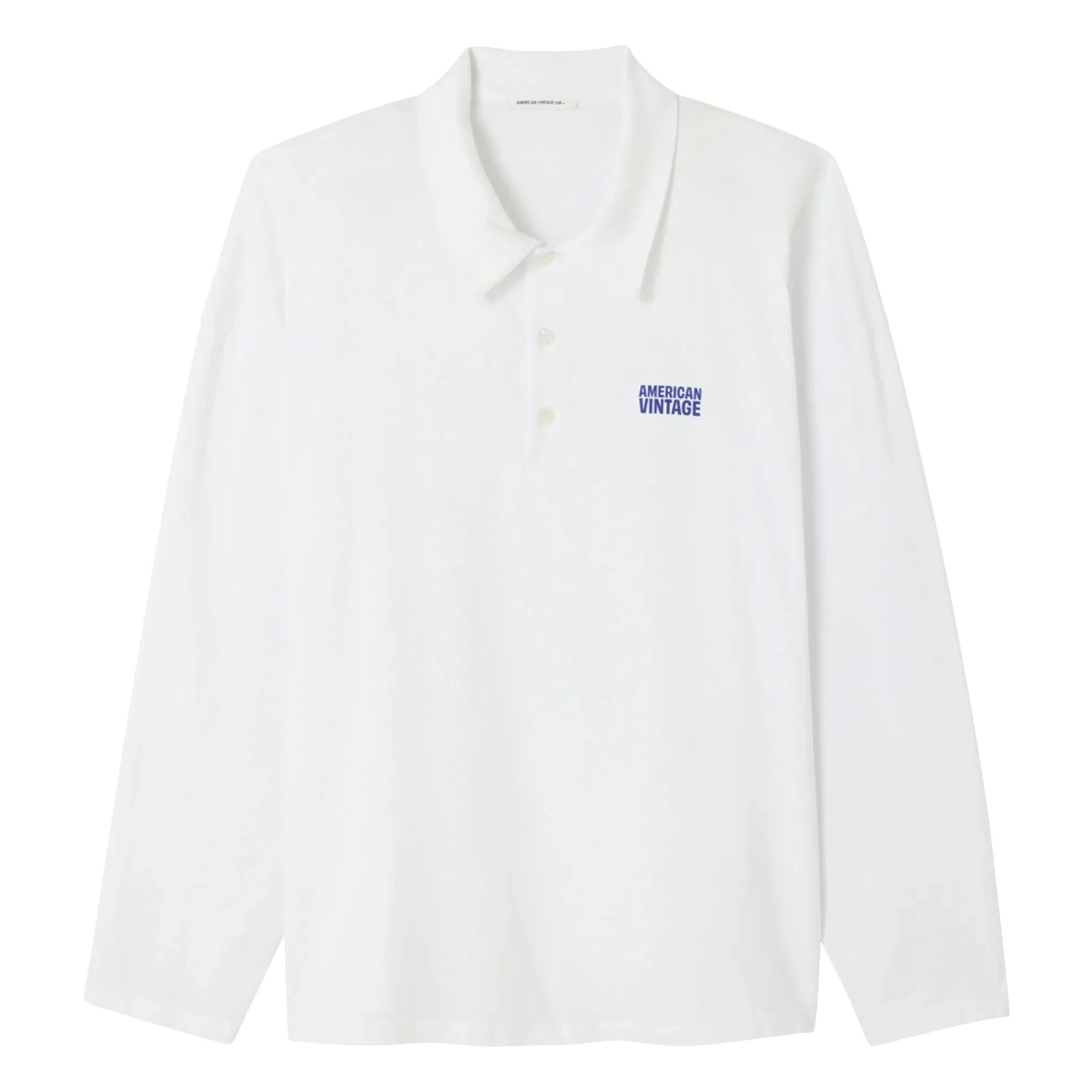American Vintage - Ample Polo Yaka Tişört | Beyaz