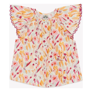 Bonton - Nuage Fleurie Bluse | Ecru