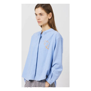 a.p - Engrace Oxford Bluse | Hellblau