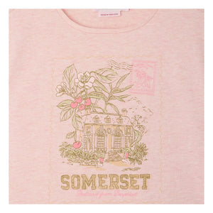 Bonpoint - Aada Bio-Baumwoll-T-Shirt | Hellrosa