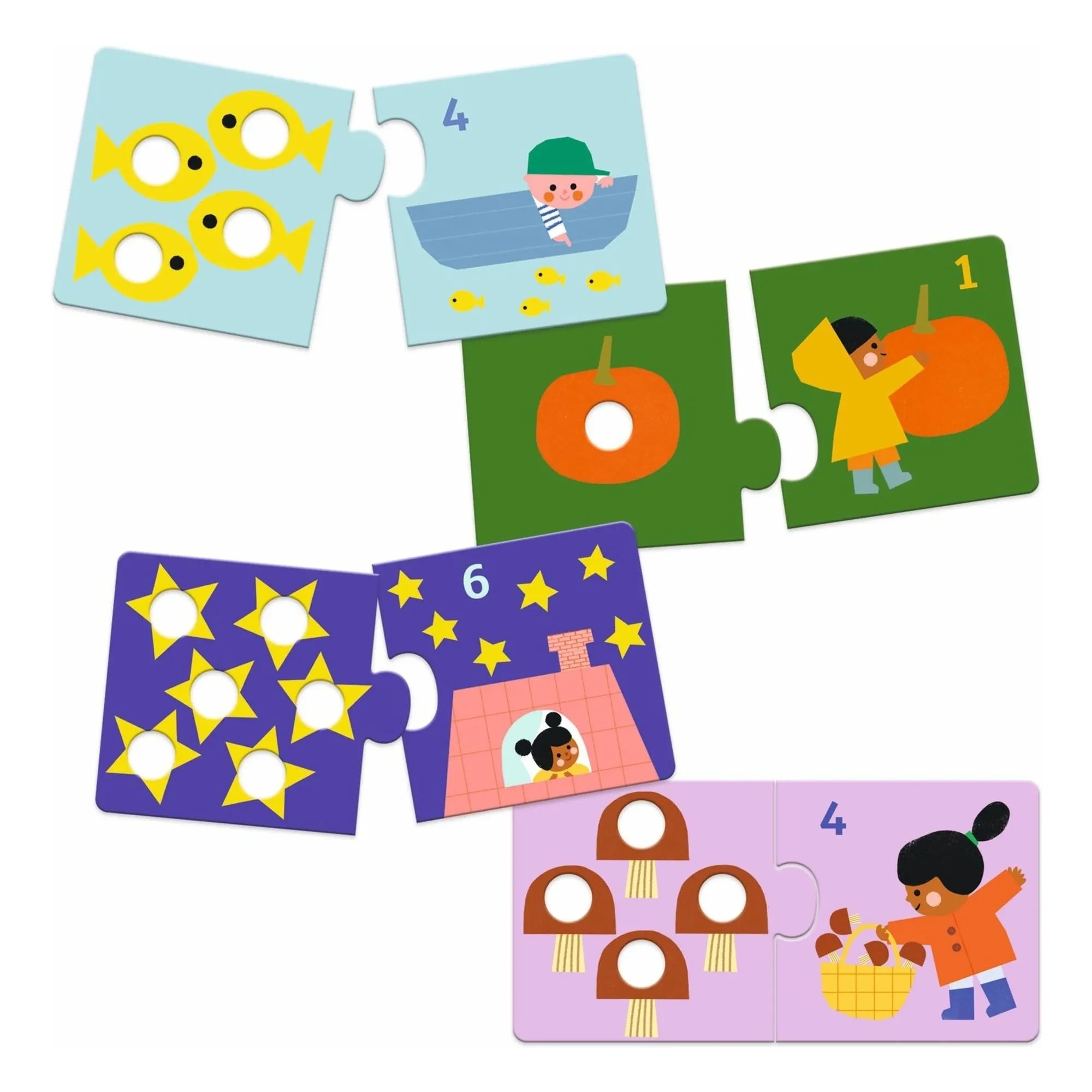 Djeco - Erste Zahlen Duo Puzzle