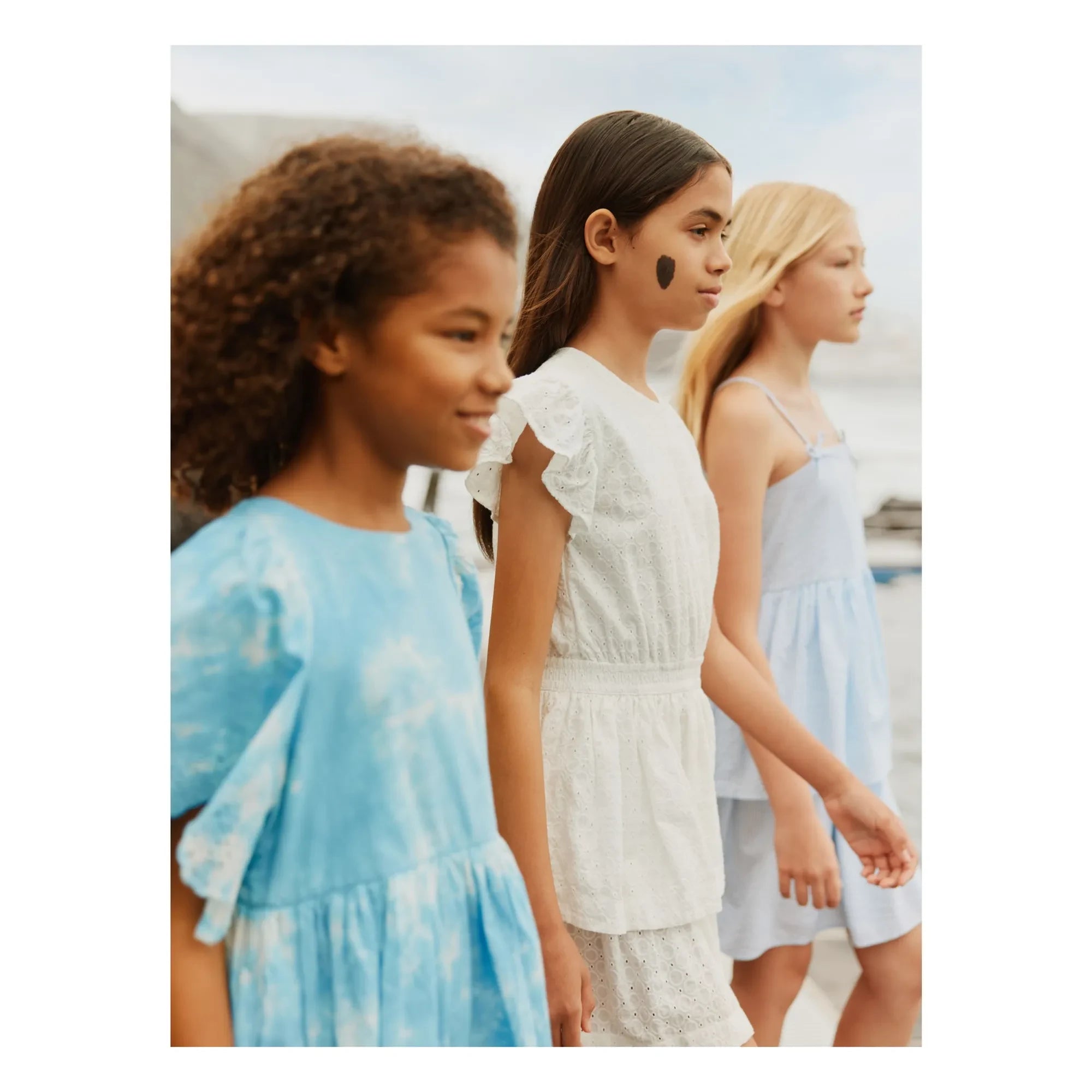 Molo - Carma Bio-Baumwollkleid mit Rüschen | Weiß