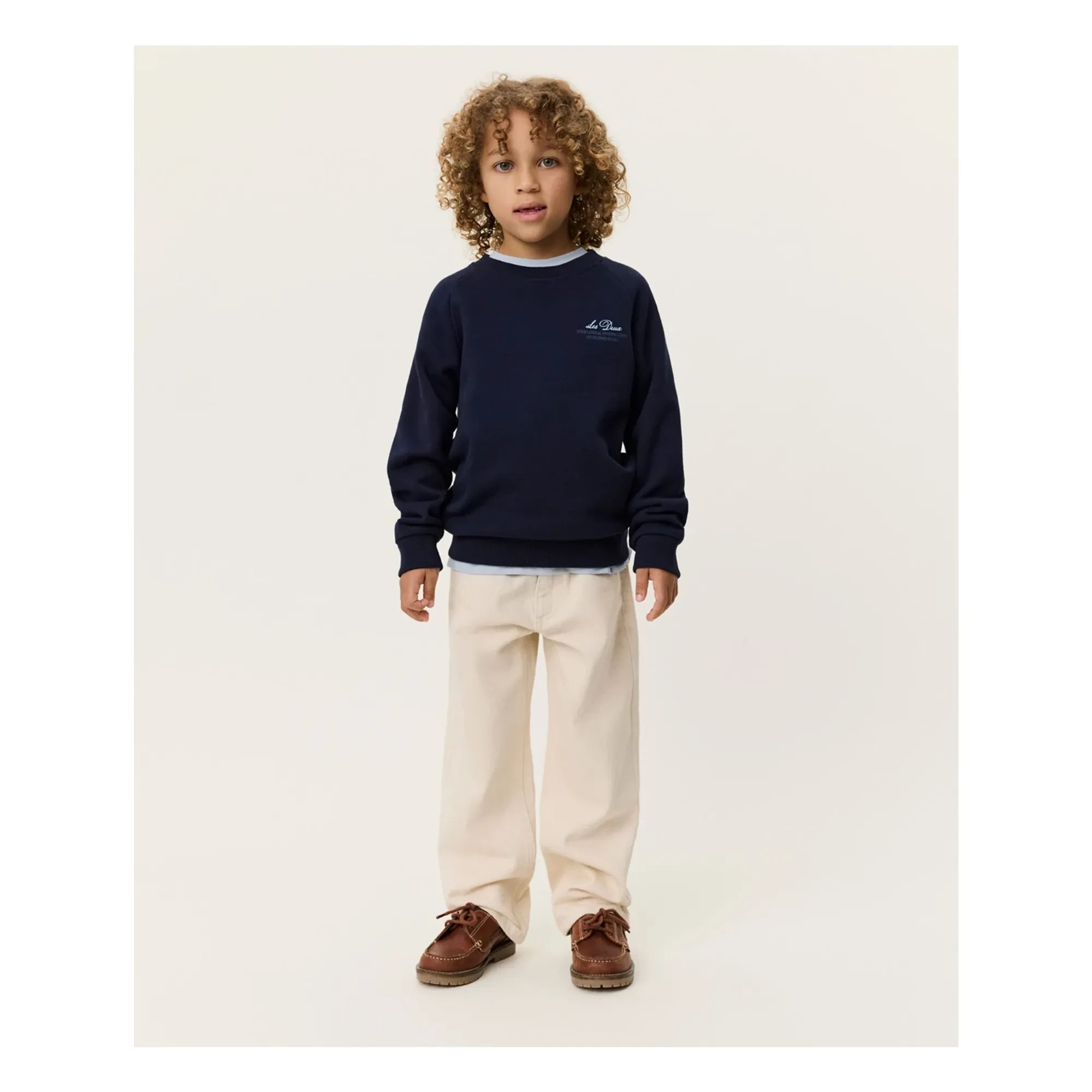 Les Deux - Globe Les Deux Bio-Baumwoll-Pullover | Schwarz