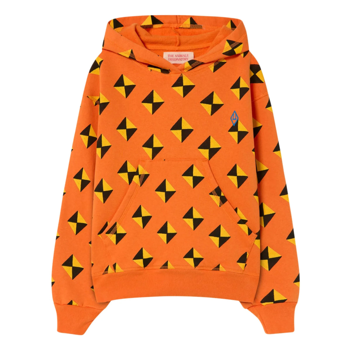 The Animals Observatory - Beaver Losange Kapüşonlu Sweatshirt | Turuncu
