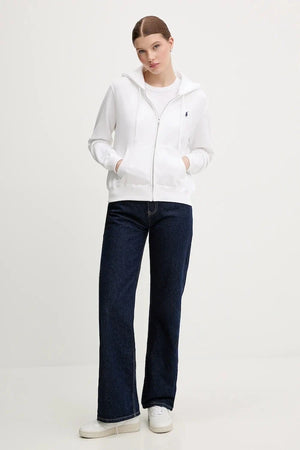 Polo Ralph Lauren Kadın Kapüşonlu Fermuarlı Pamuklu Sweatshirt