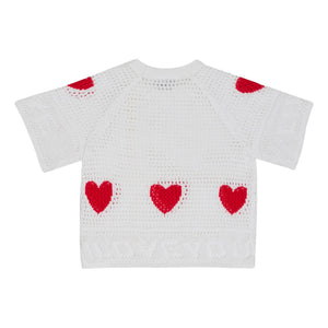 Stella McCartney Kids - Herz-Pullover | Weiß