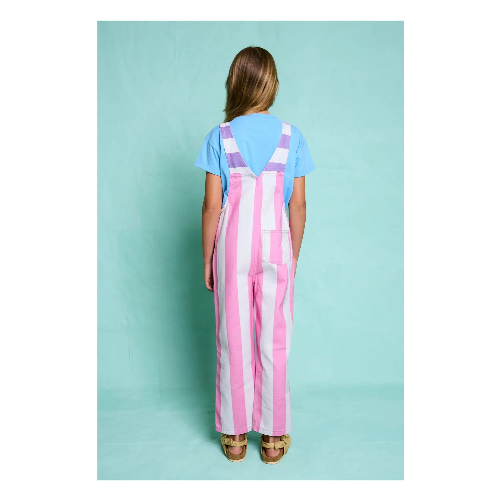 Favorite People - Amore Gestreifter Overall | Pink