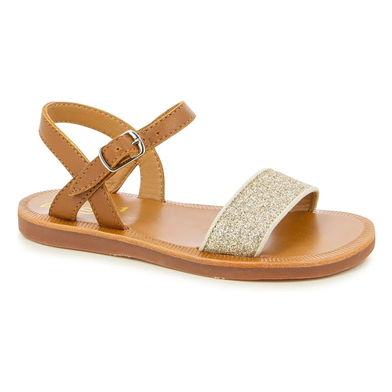 Pom d'Api - Plagette Sandalen mit Schnalle | Camel