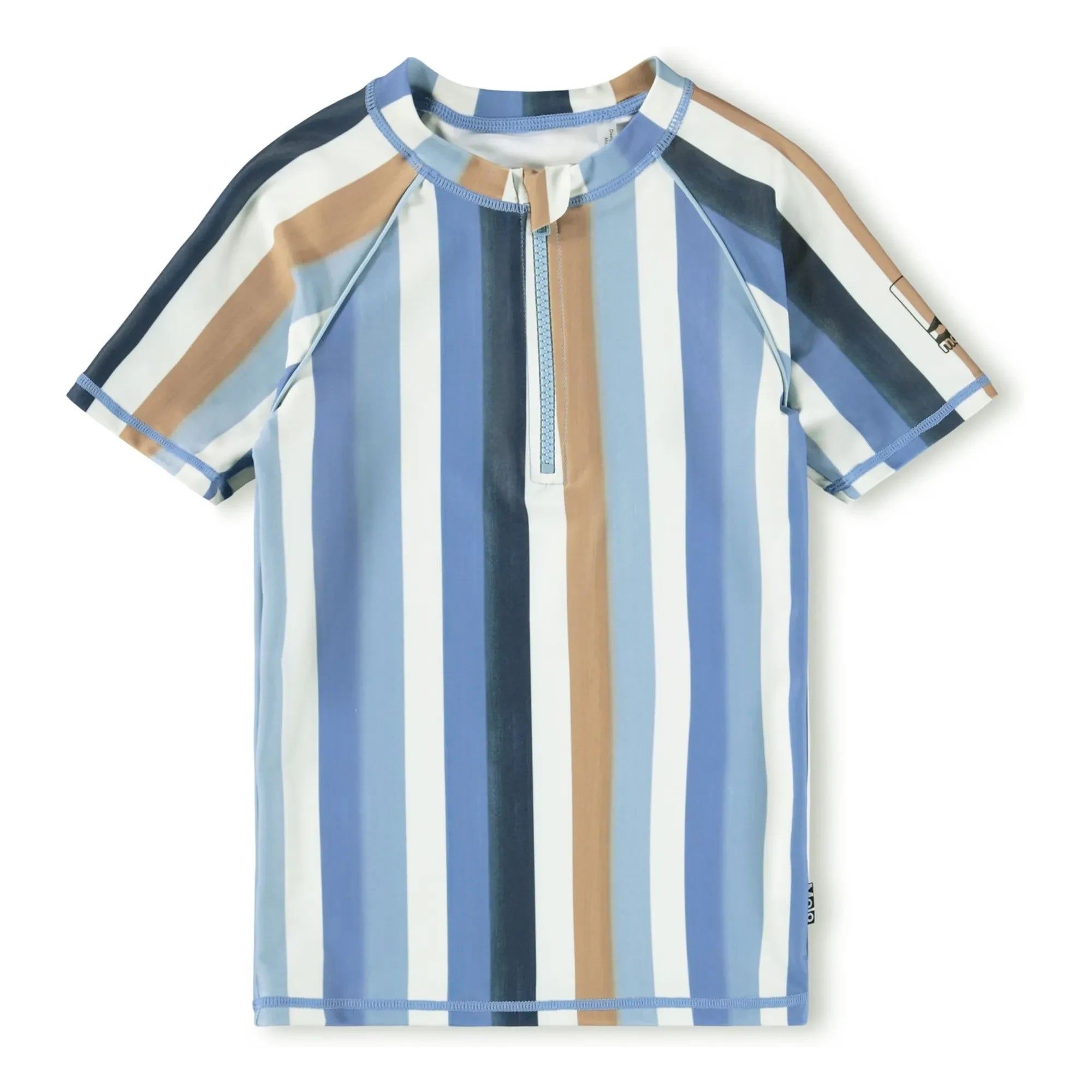 Molo - Noble SS Gestreiftes UV-Schutz T-Shirt Recycelte Fasern | Blau