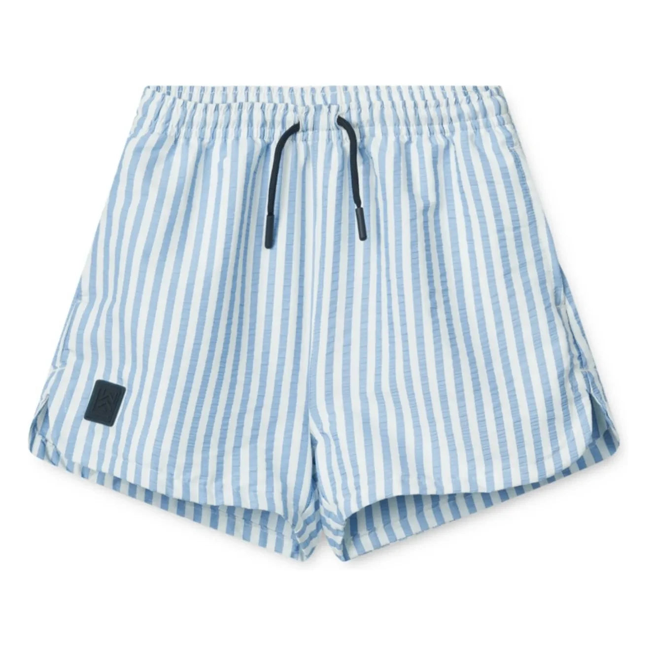 Liewood - Aiden Seersucker Badeshorts aus recycelten Fasern | Hellblau