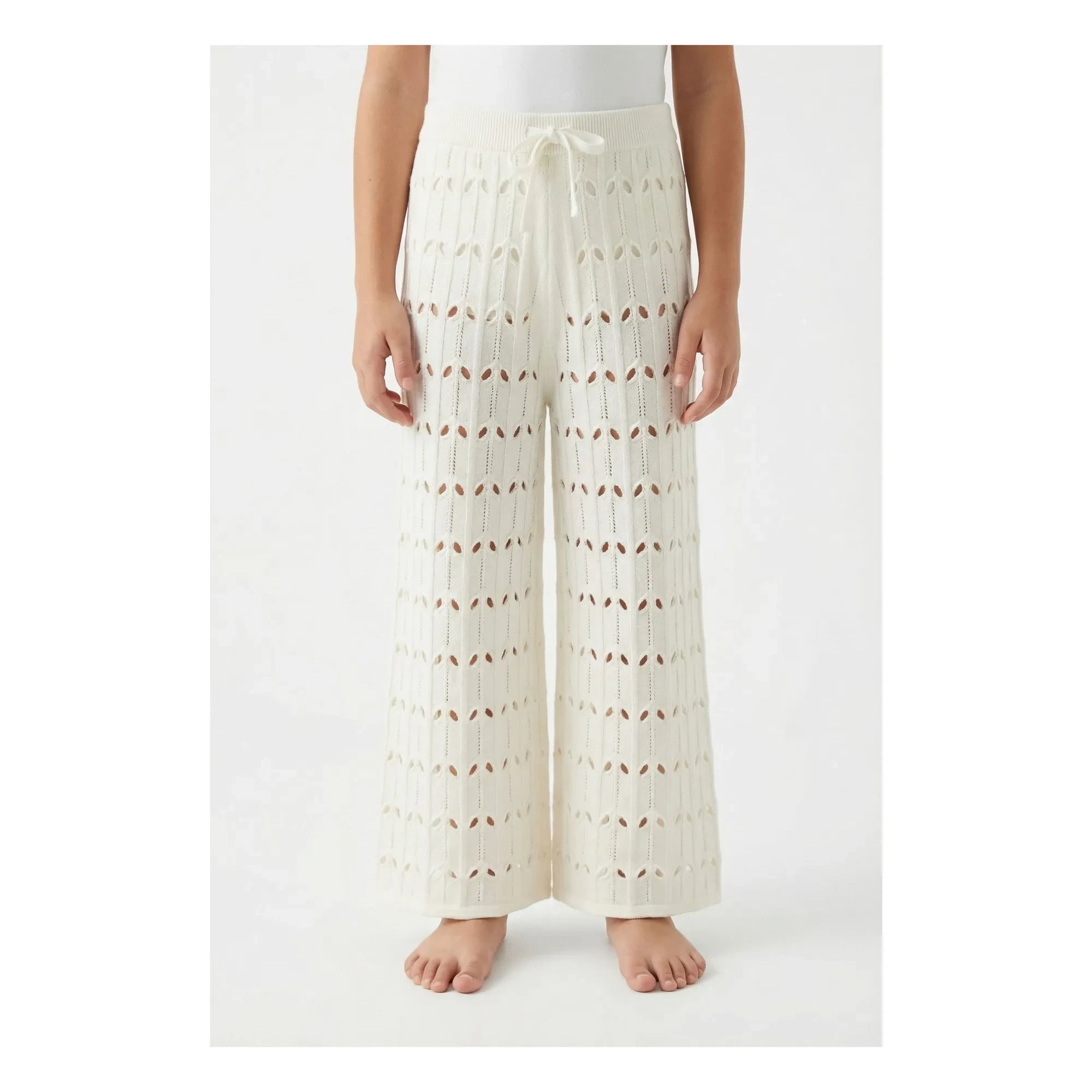 Zimmermann - Lochstrick-Hose | Weiß