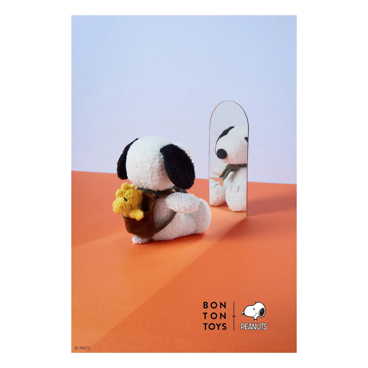 Bon Ton Toys - SNOOPY - Snoopy Plüschtier mit Woodstock in der Tasche